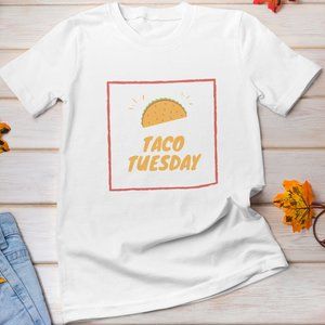 Taco Tuesday Women's White Short Sleeve T-Shirt